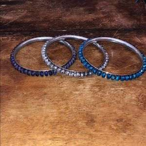 RESERVED Set of 3 bangle bracelets and ULTA makeup